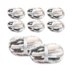 Yubamin 8 Packs Jumbo Chenille Chunky Yarn, 2045g (72oz) 245