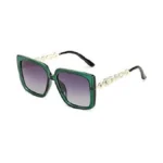 Feisedy Trendy Polarized Cateye Sunglasses Womens Vintage Oversized Square Sunglasses