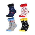 Goaus Novelty Socks Hockey Socks 4 Pack, Funny Gifts For