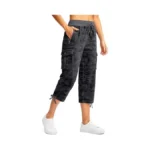 Soothfeel Women's Cargo Capris Pants With 6 Pockets Lightweight Quick