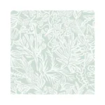 Fiula Boho Peel And Stick Wallpaper Green/white Leaf Contact Paper