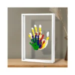 Family Handprint Kit With 6 Colors Baby-safe Paint, Family Hand
