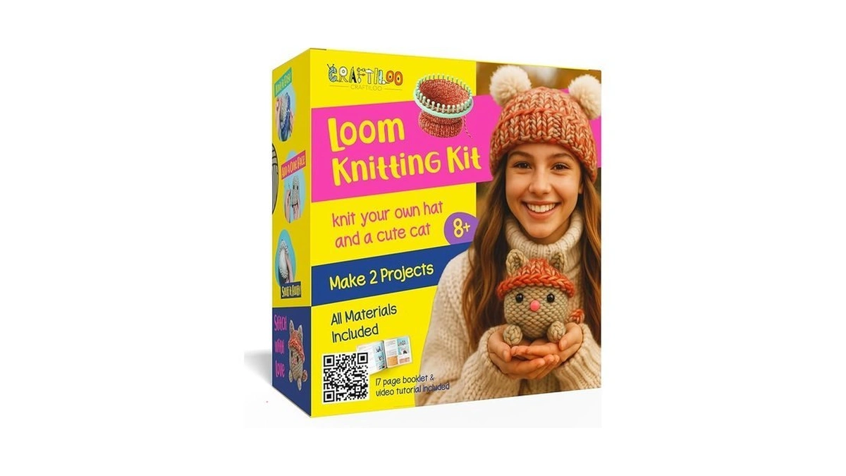 Craftiloo Knitting Kit For Kids β Beginner Knitting Kit To