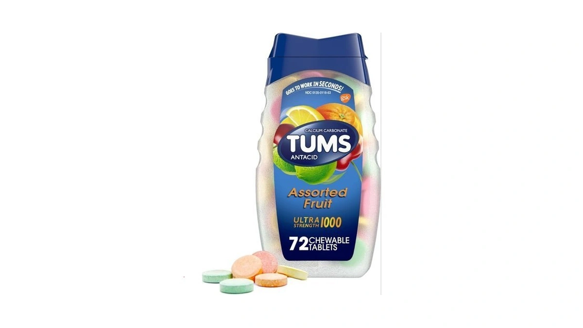 Tums Ultra Strength Antacid Tablets For Chewable Heartburn Relief And