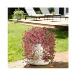Senjie Artificial Hanging Flowers For Outdoor Spring Decor, 2 Pcs