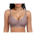 Wireless Bras For Women Lace V Neck No Underwire Push