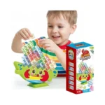 Lktvys Crab Tower Stack Game – Colorful Building Blocks Game