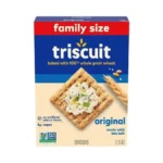 Triscuit Original Whole Grain Wheat Crackers, Vegan Crackers, Healthy Snacks,