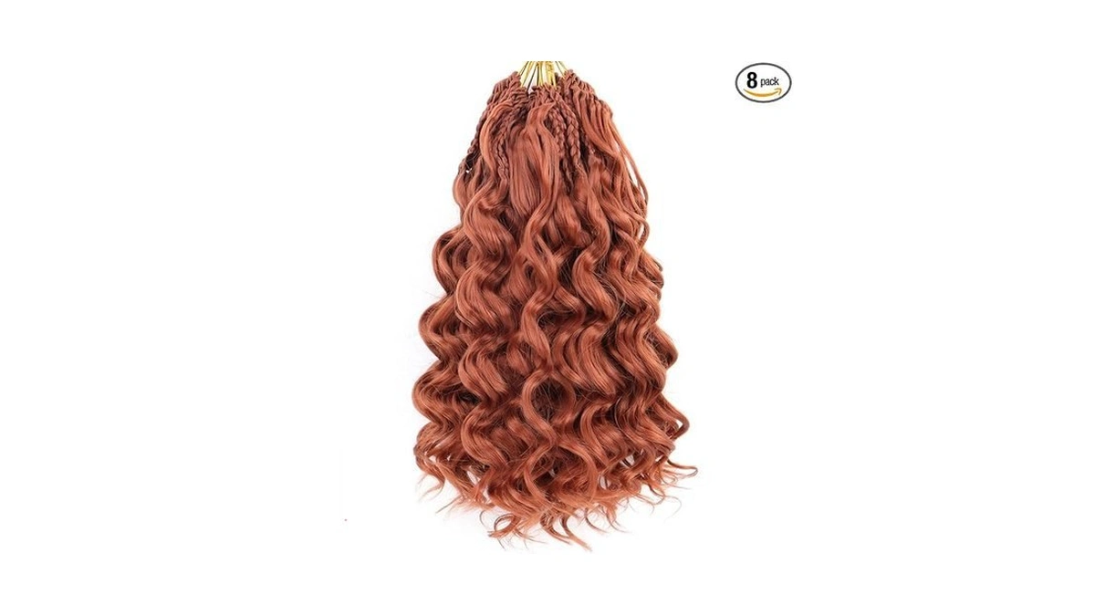 Svnmu Pre-looped Ocean Wave Crochet Hair 12inch #350 8 Packs