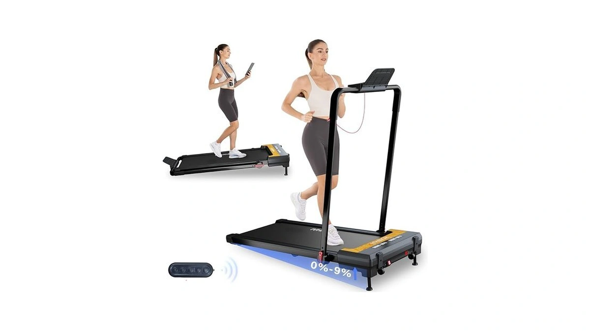 Howhai Treadmill With Auto Incline 9%, Speed 7.6mph Walking Pad