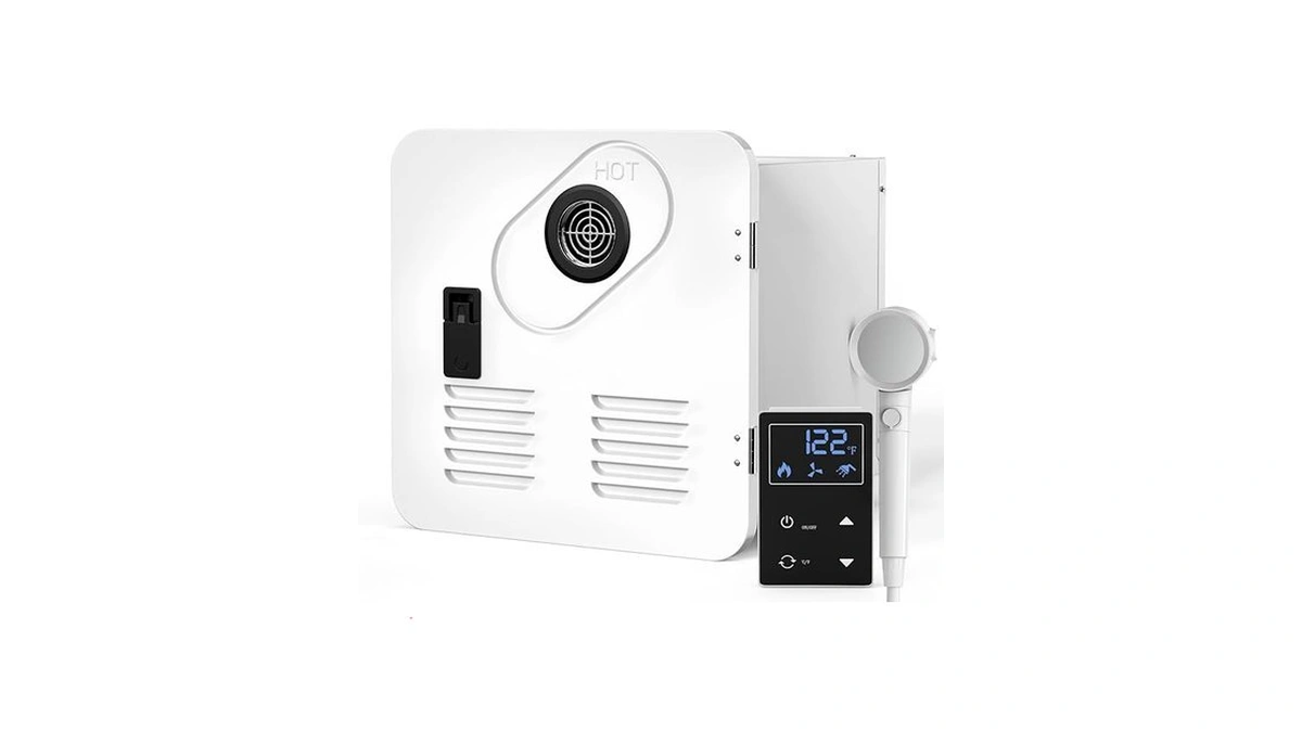 Jocoevol 65,000 Btu Rv Tankless Water Heater, High Altitude Available,