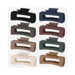Chandat 8 Pcs Medium Hair Clips, 4.1 Inch Colorful -