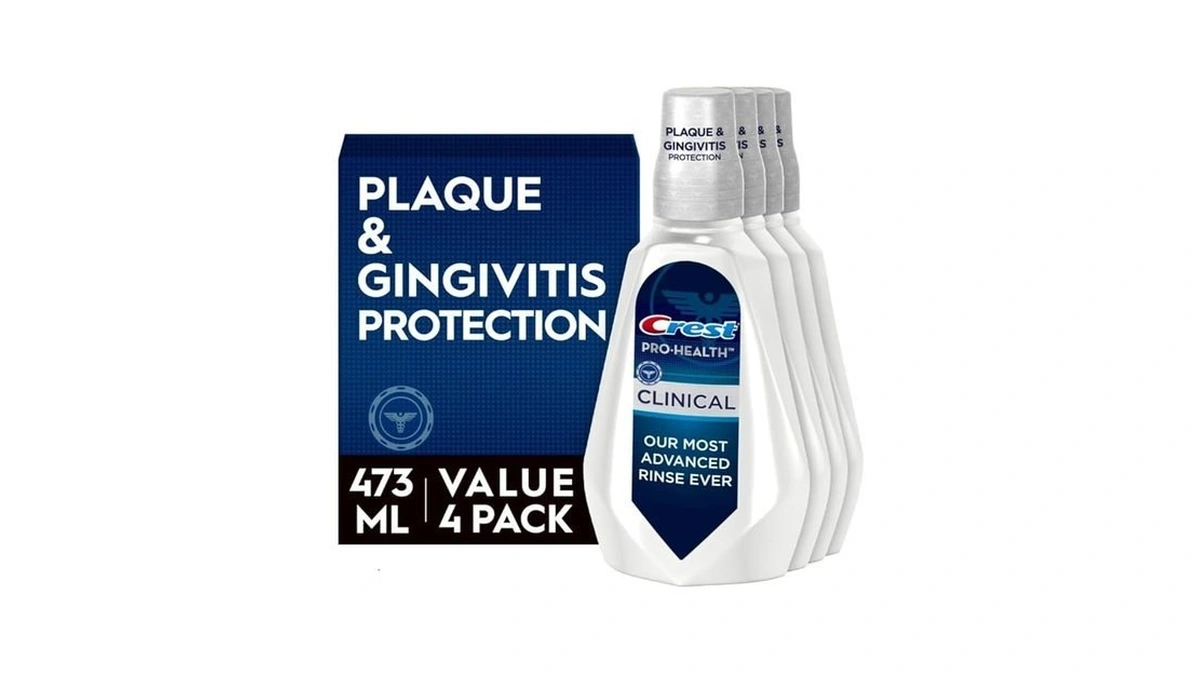 Crest Pro-health Clinical Mouthwash With Cpc, Alcohol Free, Gingivitis Treatment,