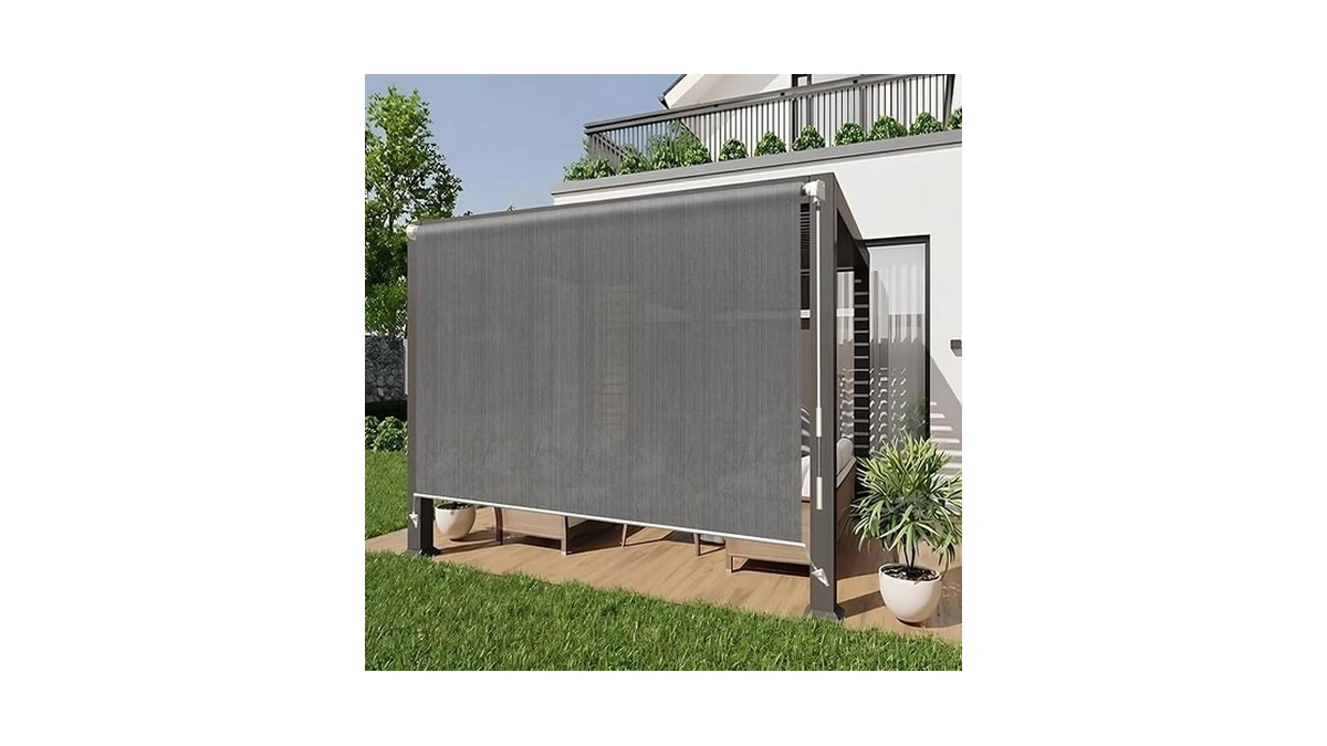 Heng Feng Outdoor Roller Shade For Patio 8'(w) X6'(h) Shades