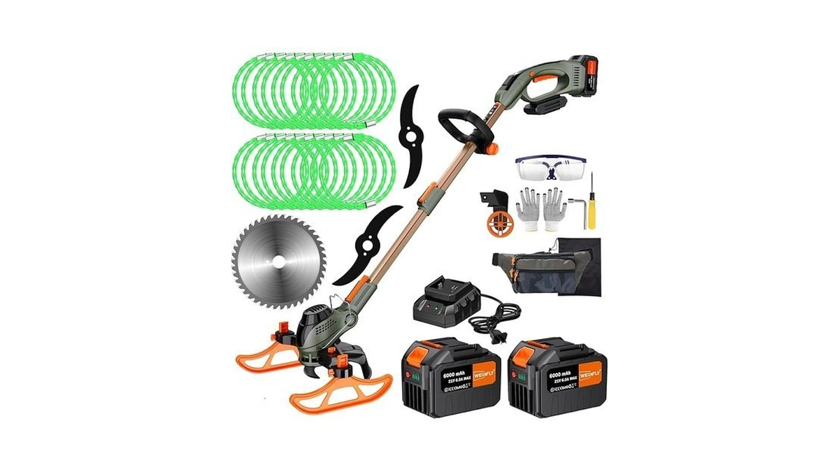 Wegofly 13" Electric Weed Wacker, 4 In 1 Cordless String
