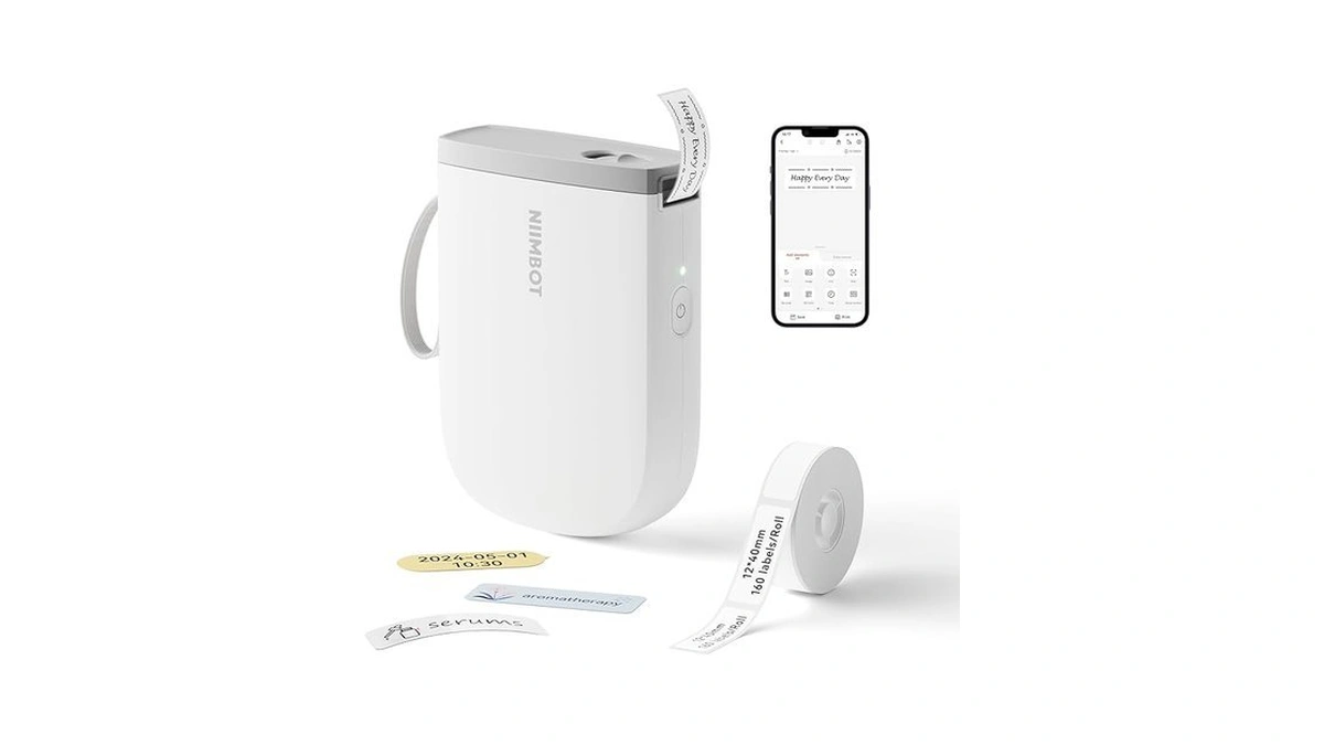 Niimbot D11 New Version Label Maker Machine With Tape,300dpi Bluetooth