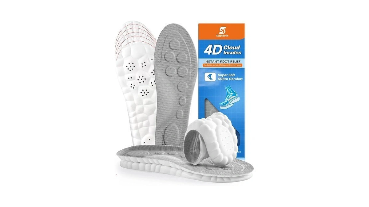 Steptastic Insoles Men, 4d Cloud Insoles For Women Men, Arch