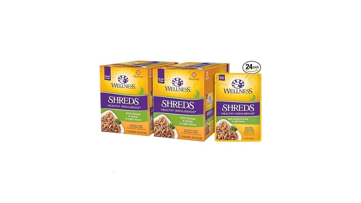 Wellness Healthy Indulgence Shreds Adult Wet Cat Food, Natural, Protein