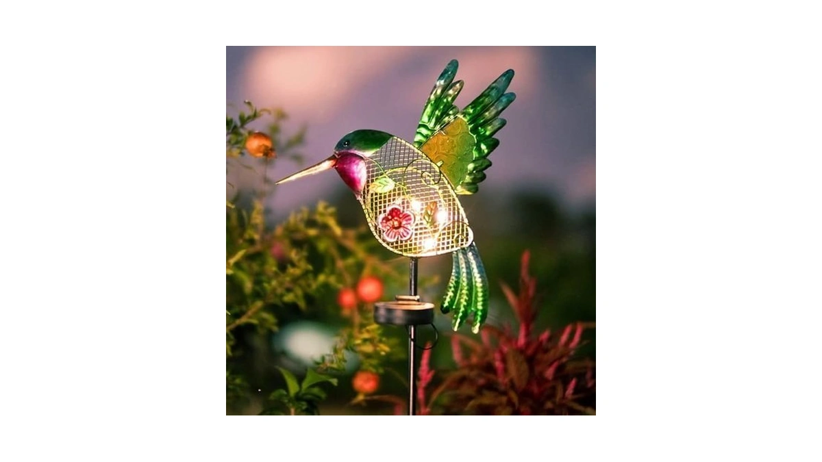 Dreamysoul Outdoor Solar Garden Lights, Hummingbird Solar Lights For Outdoor