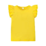 12m-7y Toddler Baby Girls Ruffle Round Neck Blouse Kids Girl