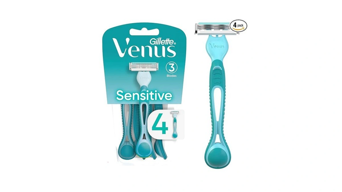 Gillette Venus Simply 3 Sensitive Women's Disposable Razors, Pack Of