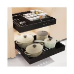Foxhive Expandable Pull Out Cabinet Organizer - Adjustable Width 12-18"