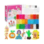 Caydo 4800pcs 24 Colors Fuse Beads Kit, 5mm Ironing Beads