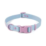 Wolfone Waterproof Dog Collar With Quick Release Buckle， Cute Adjustable