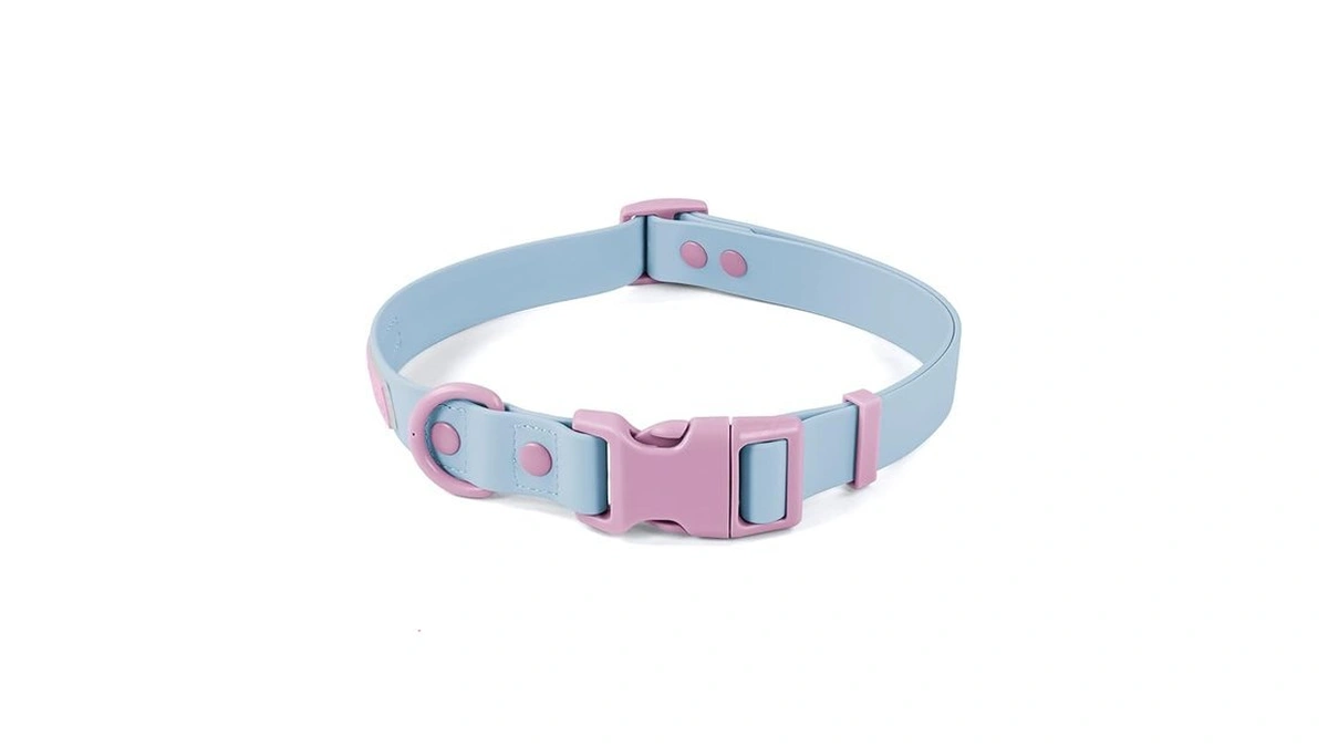 Wolfone Waterproof Dog Collar With Quick Release Buckle， Cute Adjustable