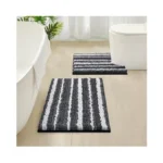 Homeideas Bathroom Rugs Sets 2 Piece, Cationic Dyed Chenille Extra