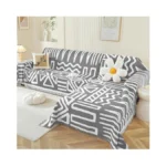Ostepdecor Boho Sectional Couch Covers 2 Pieces, L Shaped Sofa
