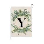 Wyooxoo Monogram Letter B Floral Garden Flag 12x18 Inch Double
