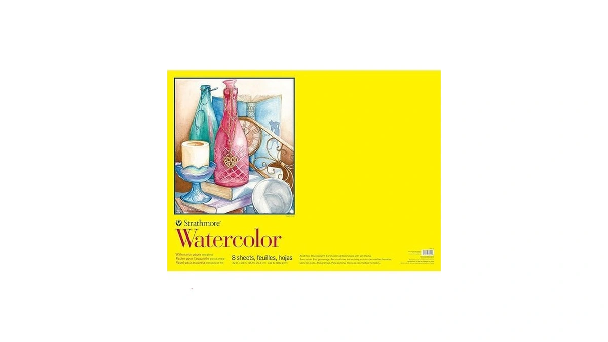 Strathmore 300 Series Watercolor Paper Pad For Painting And Art,