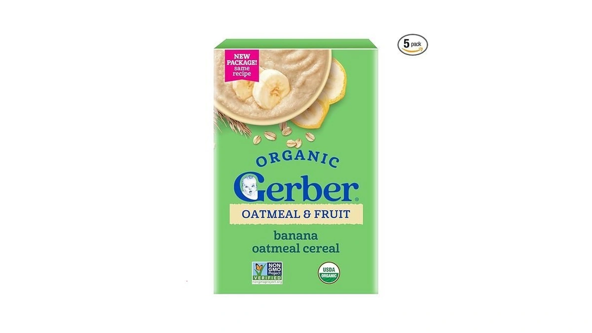 Gerber Organic For Baby Grain And Grow Toddler Oatmeal Banana