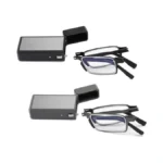 Veqinika Folding Reading Glasses With Case – Lightweight Blue Light