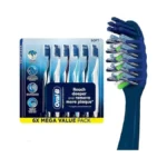 Oral-b Pro Clean Cross Action Toothbrushes, Deep Plaque Removal, 6