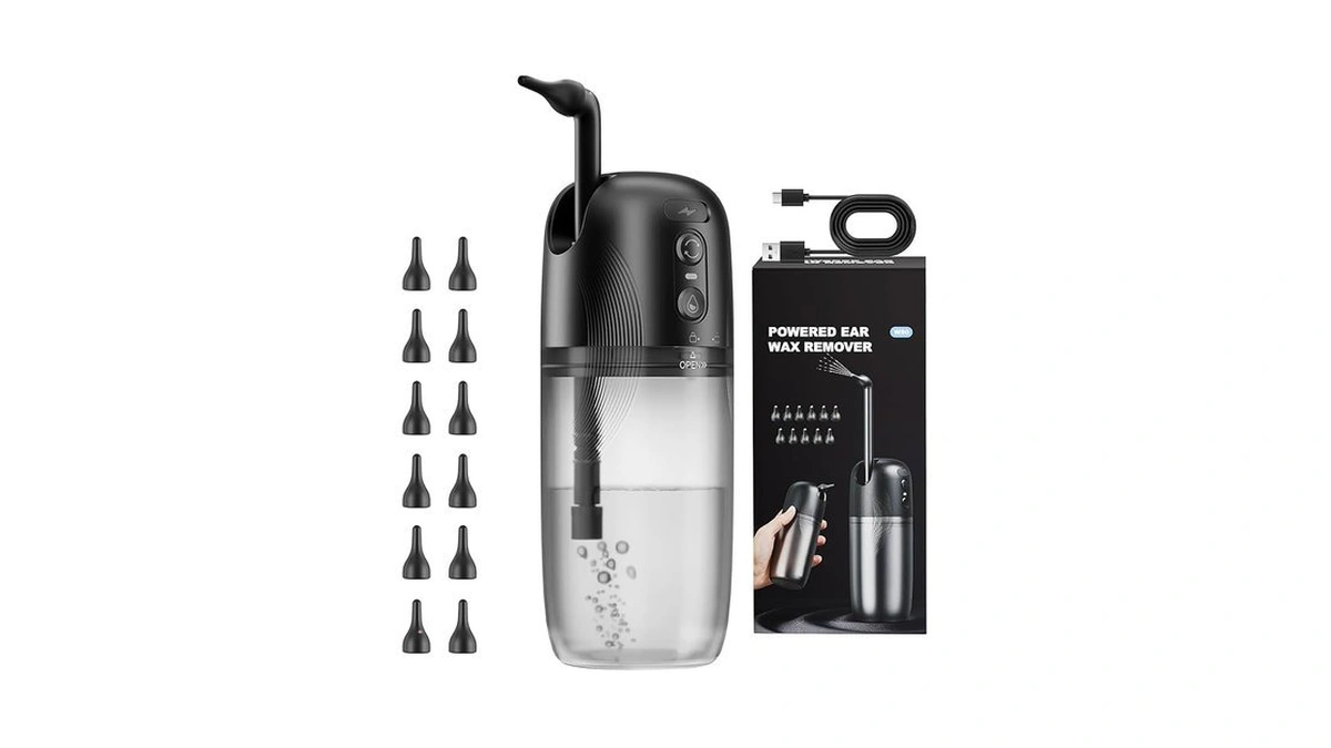 Electric Ear Wax Removal, Ear Cleaning Kit With Water Powered