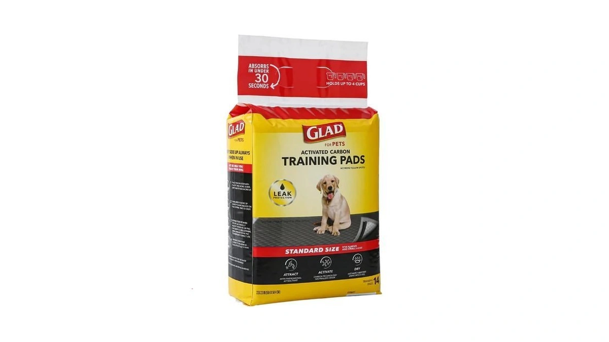 Glad For Pets Black Charcoal Puppy Pads, 23 X 23