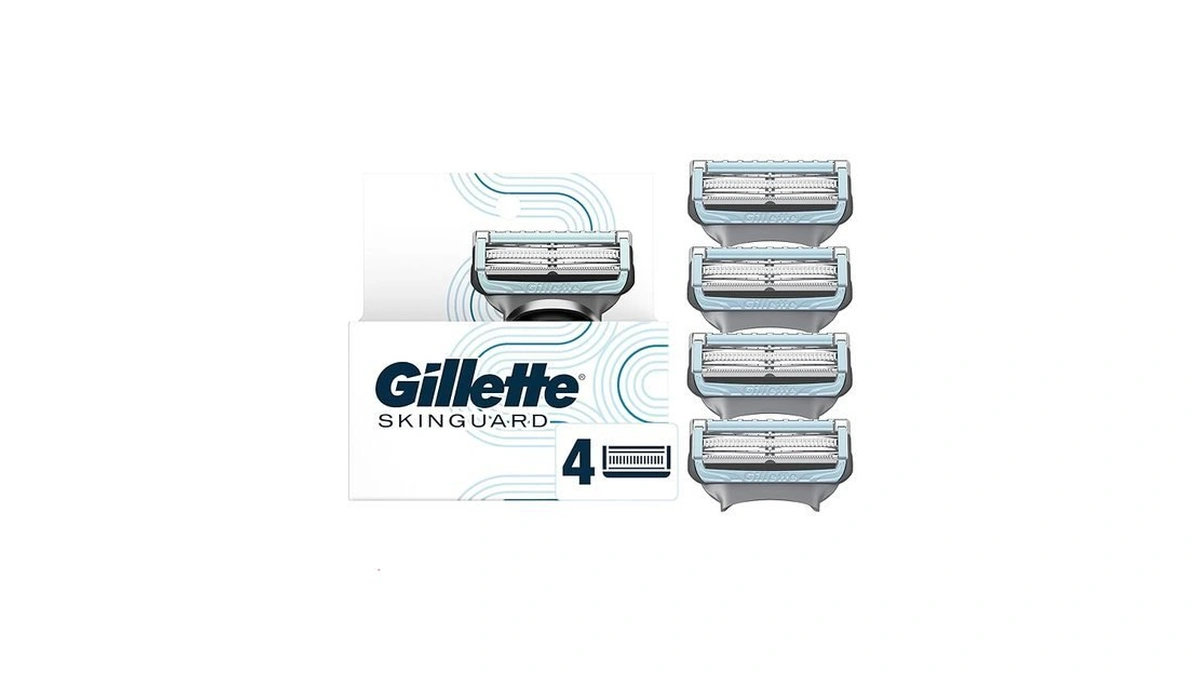 Gillette Skinguard Men's Razor Blades, 4 Blade Refills