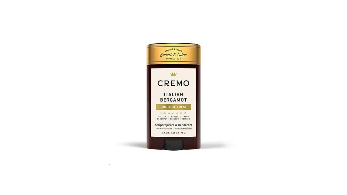 Cremo Italian Bergamot Antiperspirant & Deodorant For Men, 48-hour Sweat