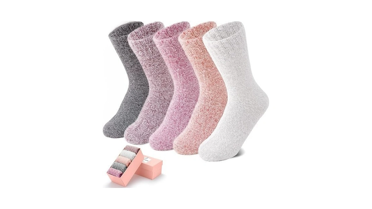 Iceivy Womens Fuzzy Socks Thick Soft Warm Winter Fluffy Cozy