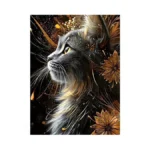 Auradraw Cat Diamond Art Kits For Adults Beginners, Animal Diy