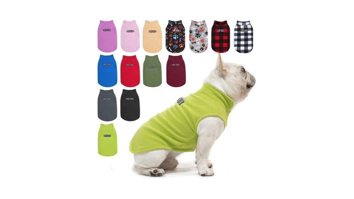 Beautyzoo Dog Fleece Vest Sweater Winter Jacket For Small And