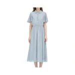 Sixdo Woven Flared Dress For Women, Long Maxi Dress, Womens