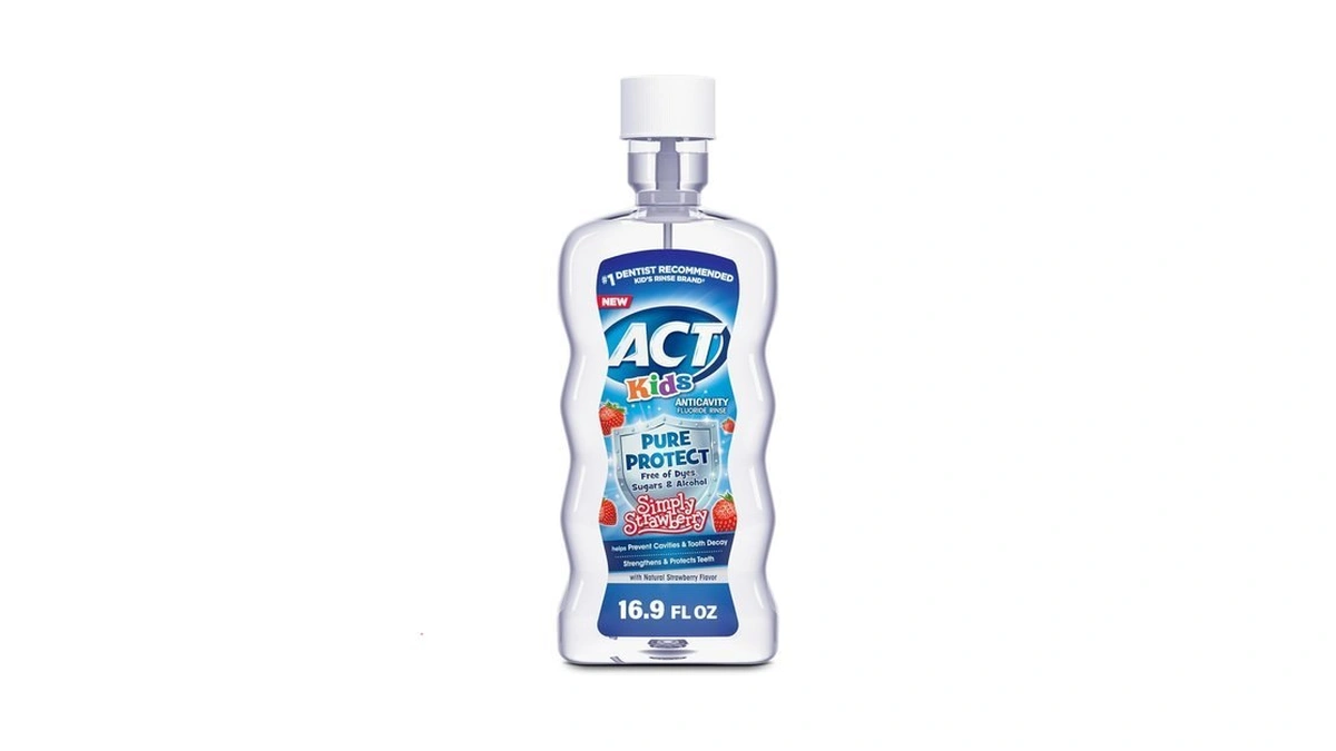 Act Kids Pure Protect Anticavity Fluoride Mouthwash, Free Of Dyes,