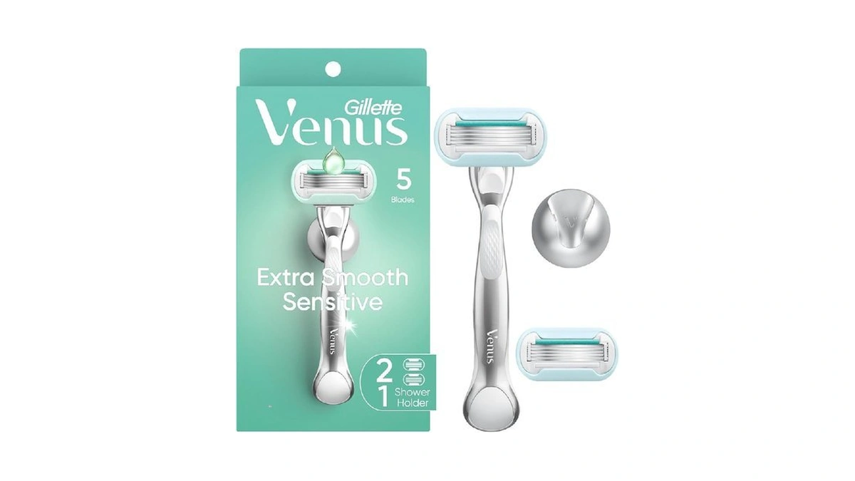 Gillette Venus Extra Smooth Sensitive Razor For Women, Includes 1