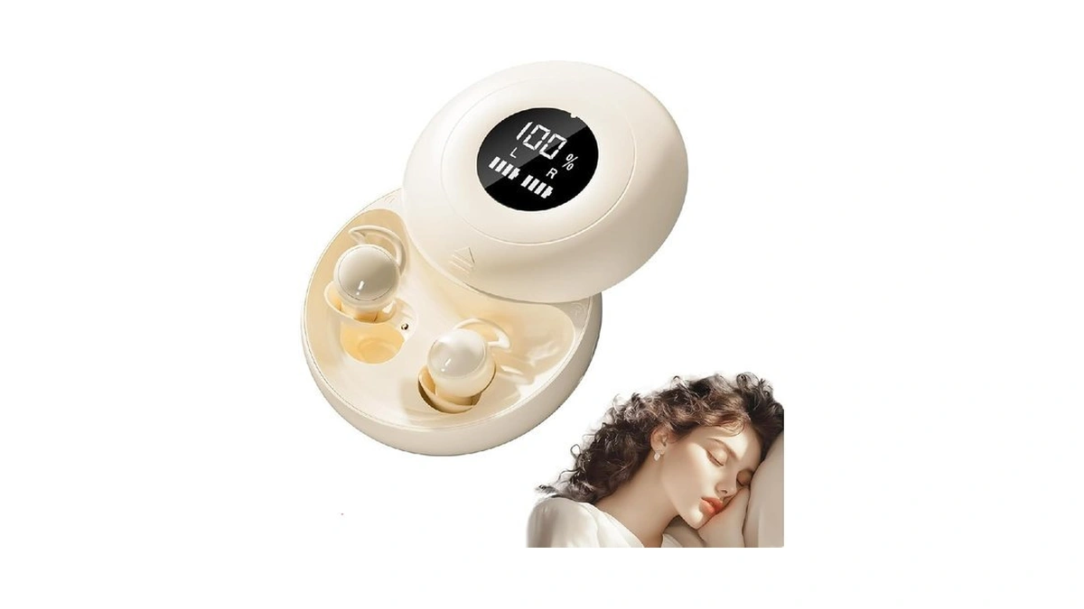 Sunvito Sleep Earbuds Bluetooth 6.0, Mini Invisible Silicone Sleep Earbuds