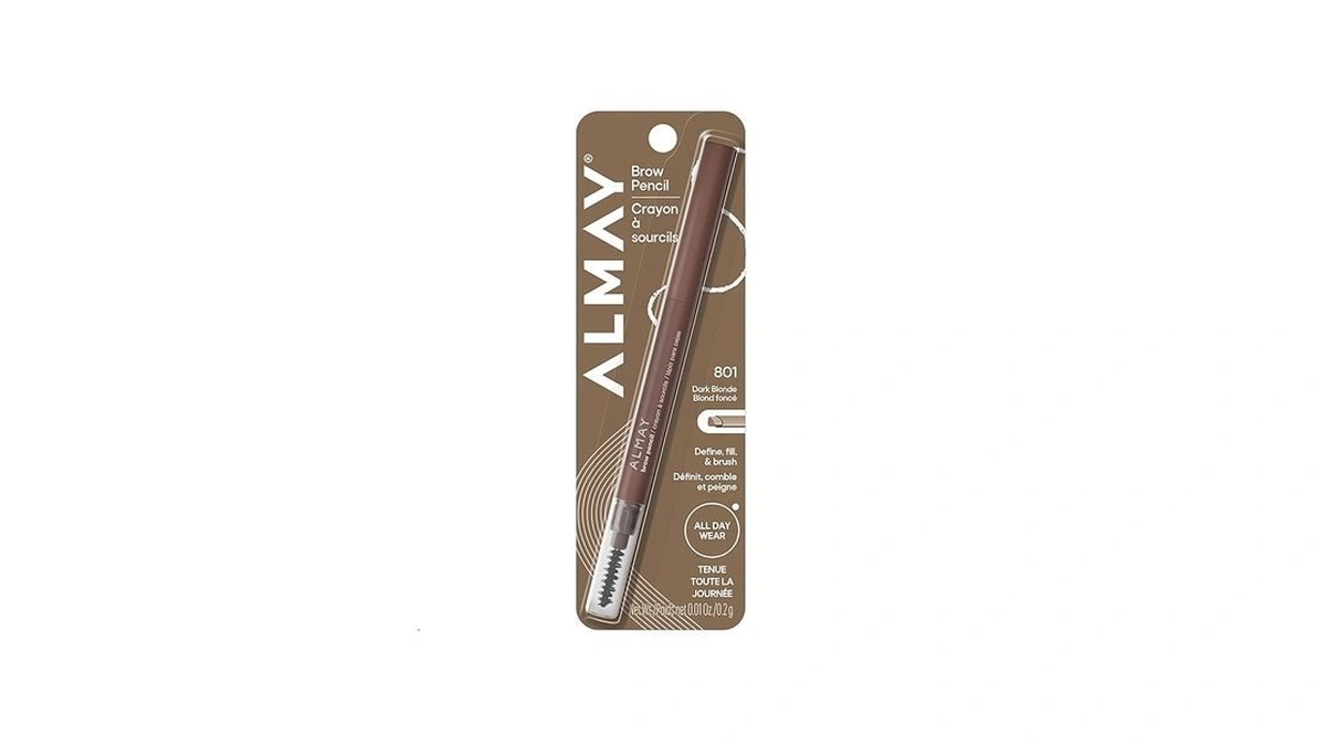 Almay Brow Pencil, Eyebrow Makeup, Hypoallergenic, 801 Dark Blonde