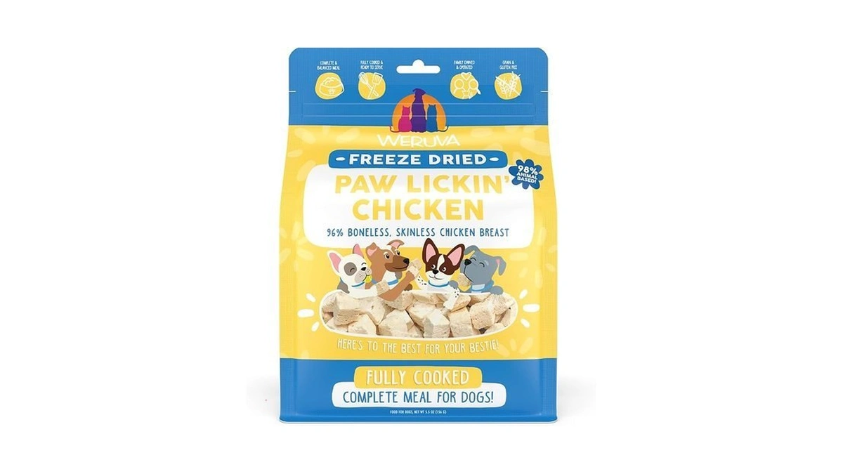 Weruva Dog Freeze Dried, Paw Lickin' Chicken With Chicken Breast,