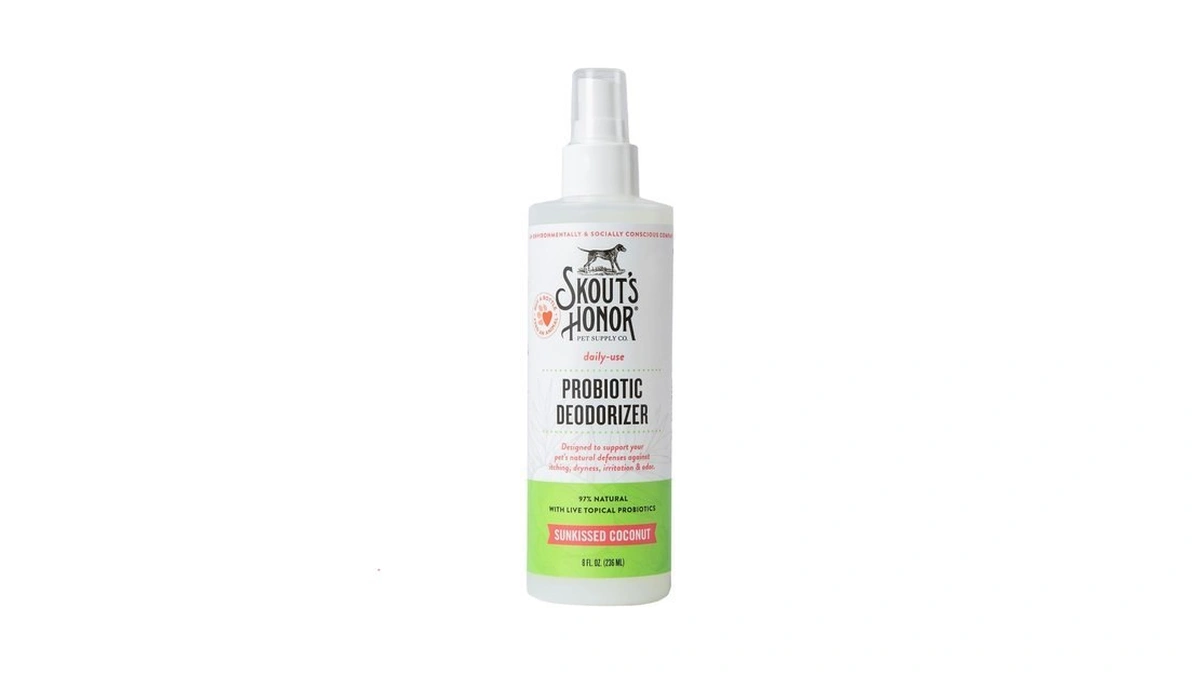 Skout's Honor Probiotic Pet Deodorizer Spray- Hydrating Daily-use With Avocado